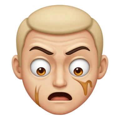 Mad face plant sticker