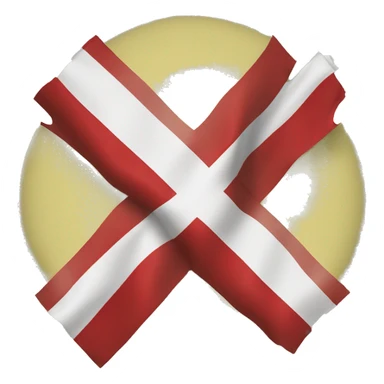 Denmark flag with yellow cross instead of white  sticker