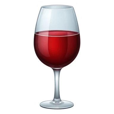 glass of wine in sticker style sticker