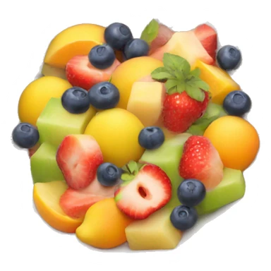 bowl of fruit salad sticker