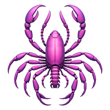 pink scorpion sticker