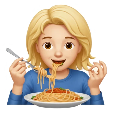 Tung tung sahur eating spaghetti  sticker