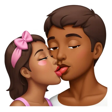 Dando besos sticker