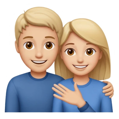 two full-length people greeting each other sticker