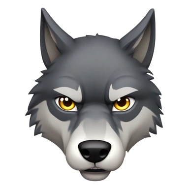 Angry wolf sticker