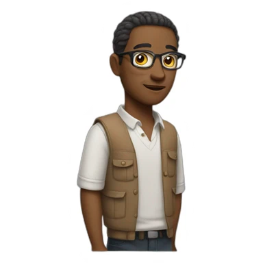 cool and smart person sticker