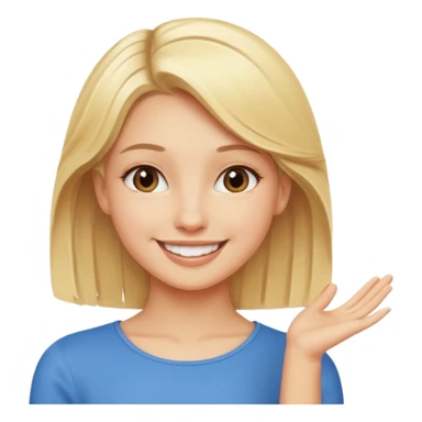 blonde girl in a graceful pose posing for the camera sticker