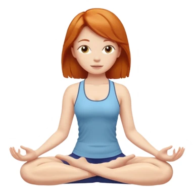 Gingerhead girl yoga  sticker