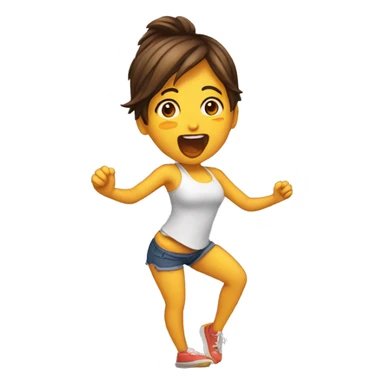 Chica sacando la lengua sticker