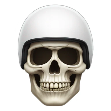 Racer skull sticker