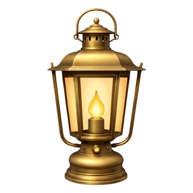 an edwardian-era lantern someone would carry on a dark winter night sticker