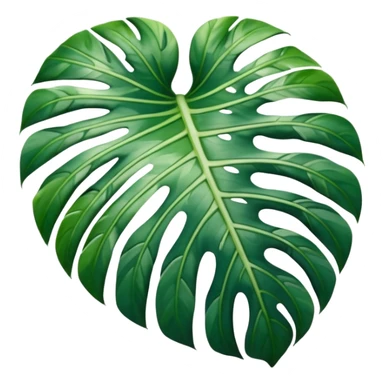 monstera variegata leaf sticker