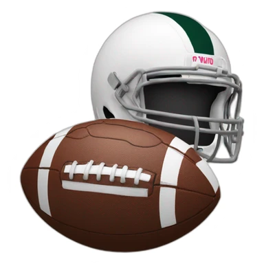 Football giving thumbs up sticker