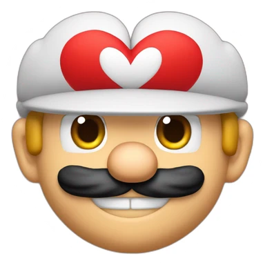 Mario Bros Hearts In Love sticker