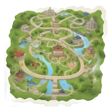 Map to my heart  sticker