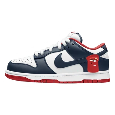 Nike Dunk Low Red/White/Obsidian sticker