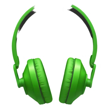 green headphones sticker