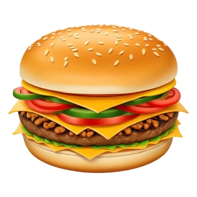 Xi'an Roujiamo Chinese hamburger with shredded meat, simplified emoji style with bold outlines and bright colors, cartoon style Shaanxi specialty in flatbread sticker