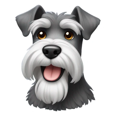 schnauzer-smiling sticker