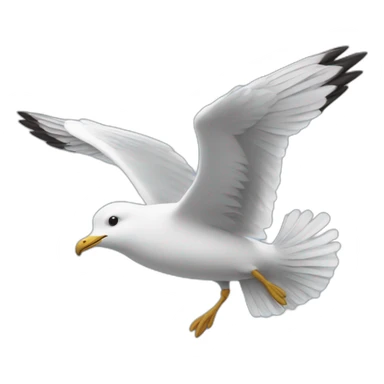 seagul flying sticker