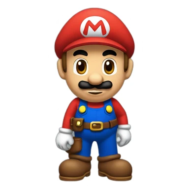 In the style of super Mario sticker