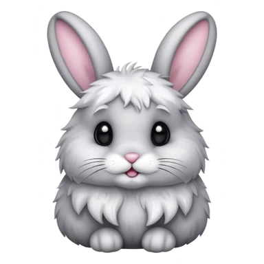 Bunny with black cristals sticker