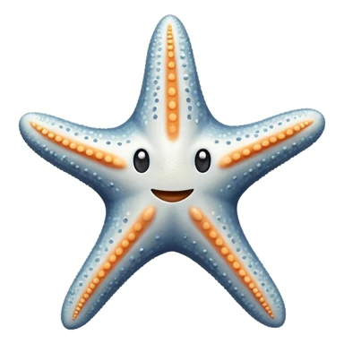 White star fish  sticker