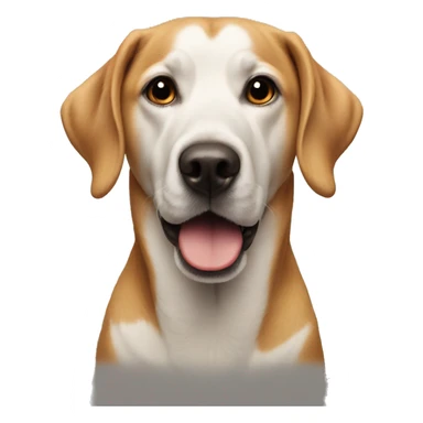 question mark on dog’s head sticker