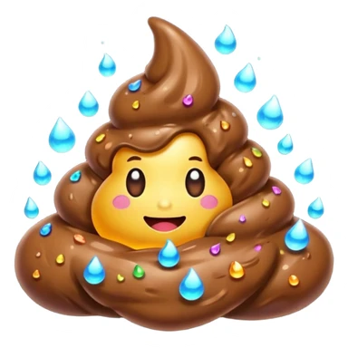 A fantasy poop sticker