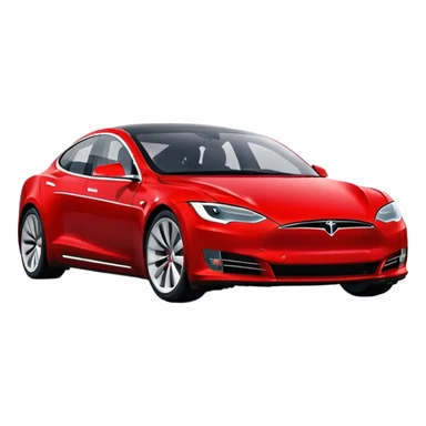 Tesla Model S - Tesla (Model Year: 2022) (Iconic colour: Red) sticker