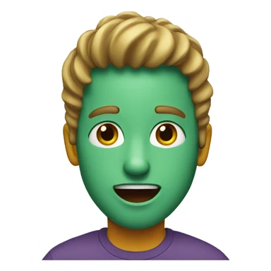 The face of a man's surprise sticker