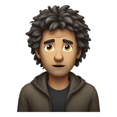 Crazy man yelling sticker