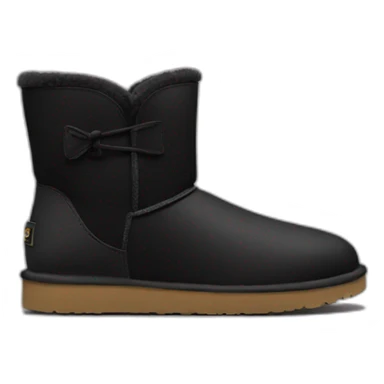 Black low ugg boots sticker