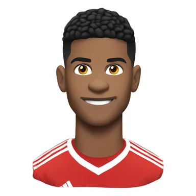 Rashford with the premier league trofy sticker
