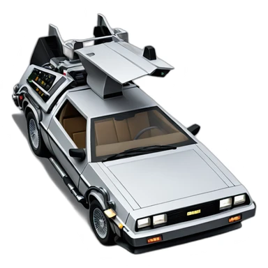 back to the future delorean sticker