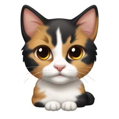 calico breed kitten sticker