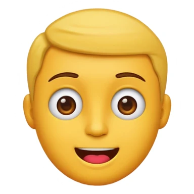 "Create a cute and colorful sticker of a talking head emoji 🗣️, cartoon style, with bold outlines and expressive face, perfect for chat apps, on a transparent background." sticker