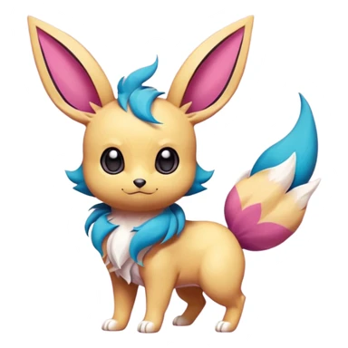 Eeveelution-Cute-Pokémon-fusion full body sticker