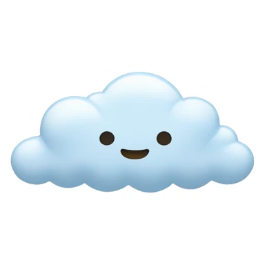 clouds with rays coming out of it  sticker