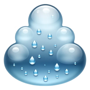 a close-up of a glass surface covered with small water droplets and light fog, as if from steam or humidity — some droplets sliding down slowly — soft reflections and blurred transparency give a realistic misty look — clean, glossy design with gentle lighting sticker