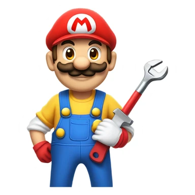 Mario plumber sticker