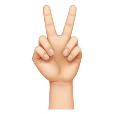 Hand making a playful gesture with the thumb between two fingers“ sticker