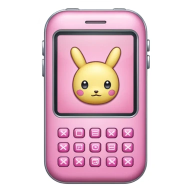 Tamagotchi ios app skeuomorphic, pink, details sticker