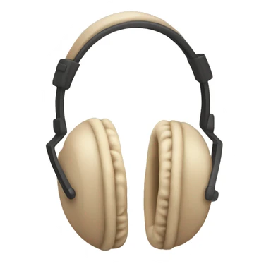 beige earmuffs sticker