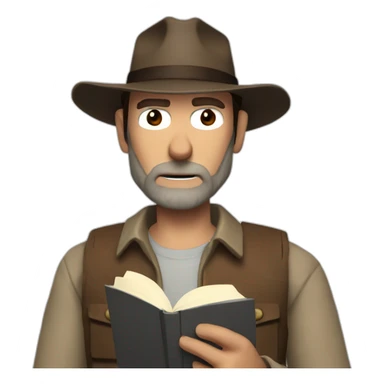Rick grimes reading sticker