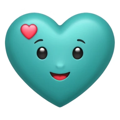 Teal heart with 'you rock!'  sticker
