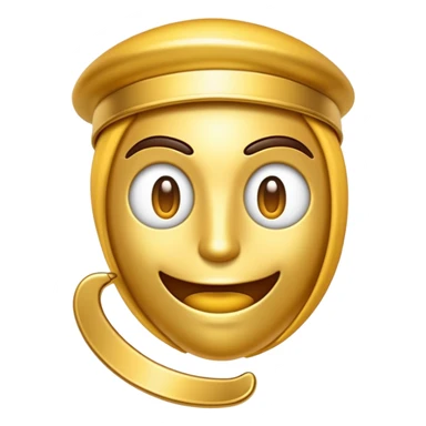 emoji de un baculo de oro  sticker