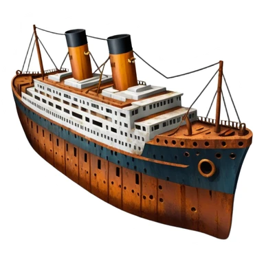 navio titanic sticker