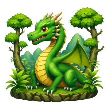 forest with a hidden dragon sticker