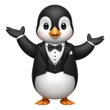 A luxury penguin sticker
